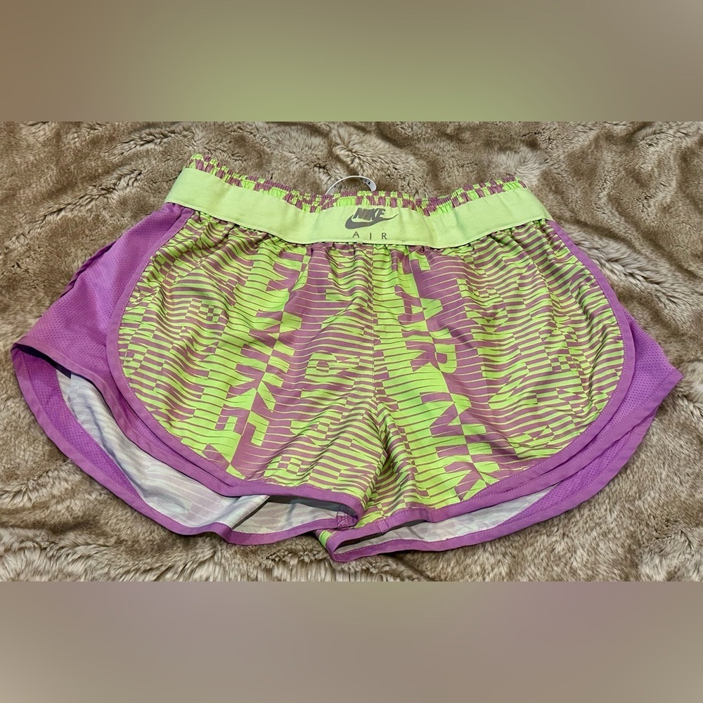 Nike Women's Purple and Green Shorts​​